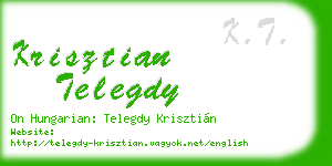 krisztian telegdy business card